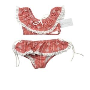 NWT Wildling Well Dressed Wolf Cedar Boho Bikini Swim Set
